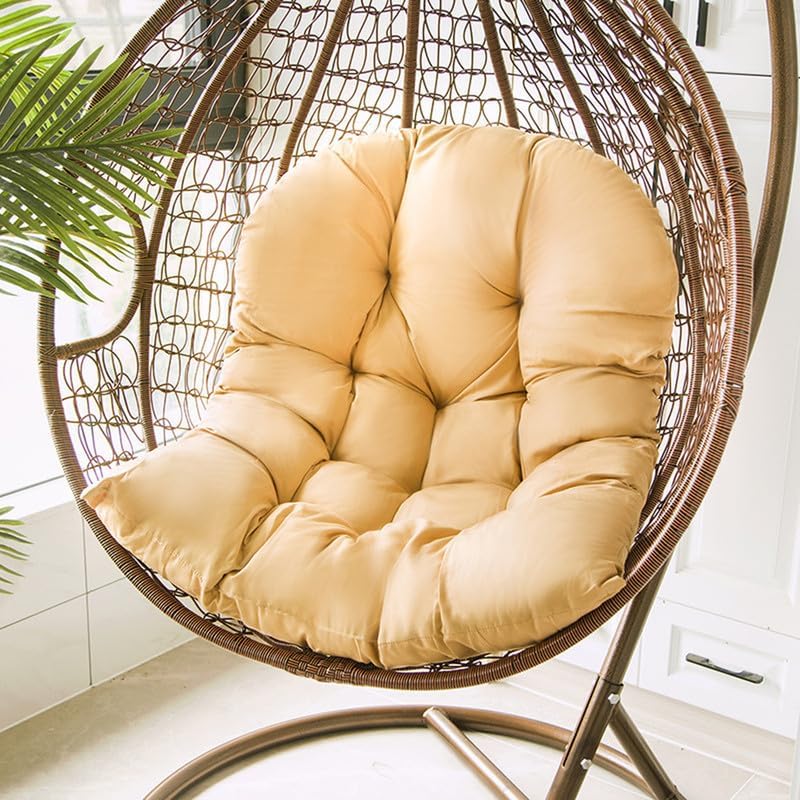 SANTINY Hammock Swing Chair Cushion, Hanging Basket Seat Cushion Pillow, Soft Hanging Egg Chair Back Cushions Pads, for Indoor and Outdoor Garden Offices - Image 5